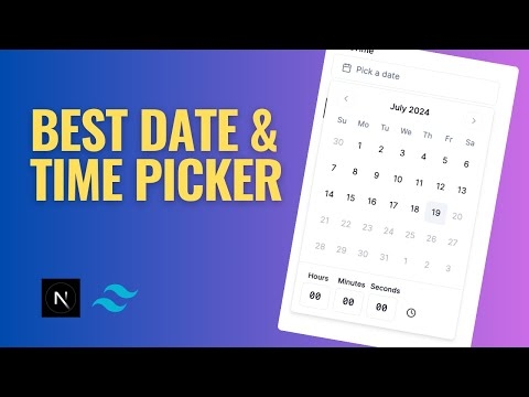 How to Create a Date and Time Picker Form | Next.js & Shadcn